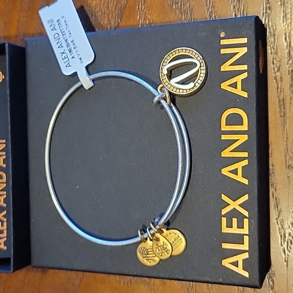 Alex and Ani Initial V Bracelet